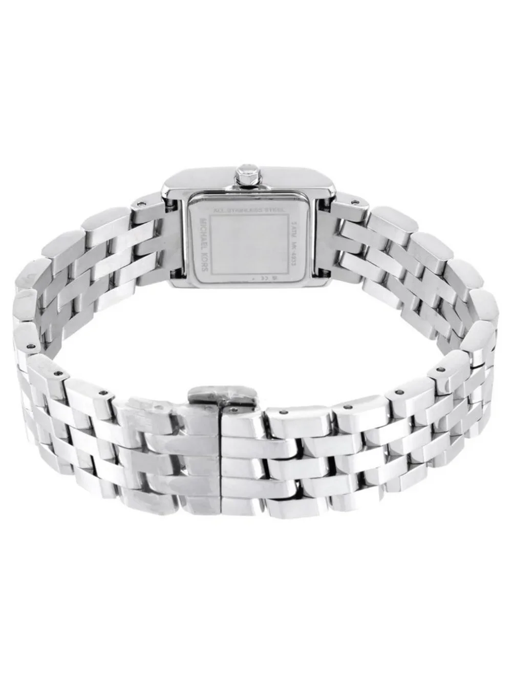 NWT Michael Kors Micro Georgie Quartz Silver Dial Ladies Watch